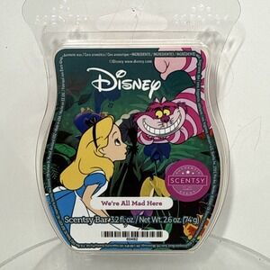Scentsy Wax Bar We're All Mad Here Disney Alice in Wonderland (Discontinued)